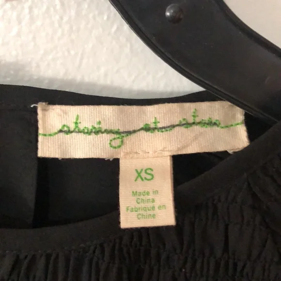 Staring at Stars Black Long Sleeve Crop Top - Picture 4 of 5